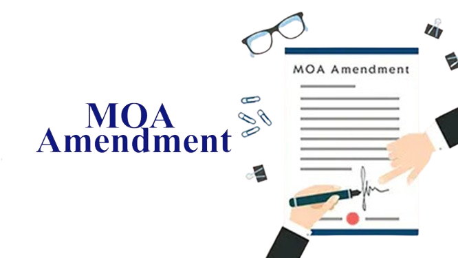 MOA amendment services for modifying a company's Memorandum of Association as per legal requirements.