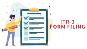 ITR-3 filing services for individuals and HUFs with income from business or profession.